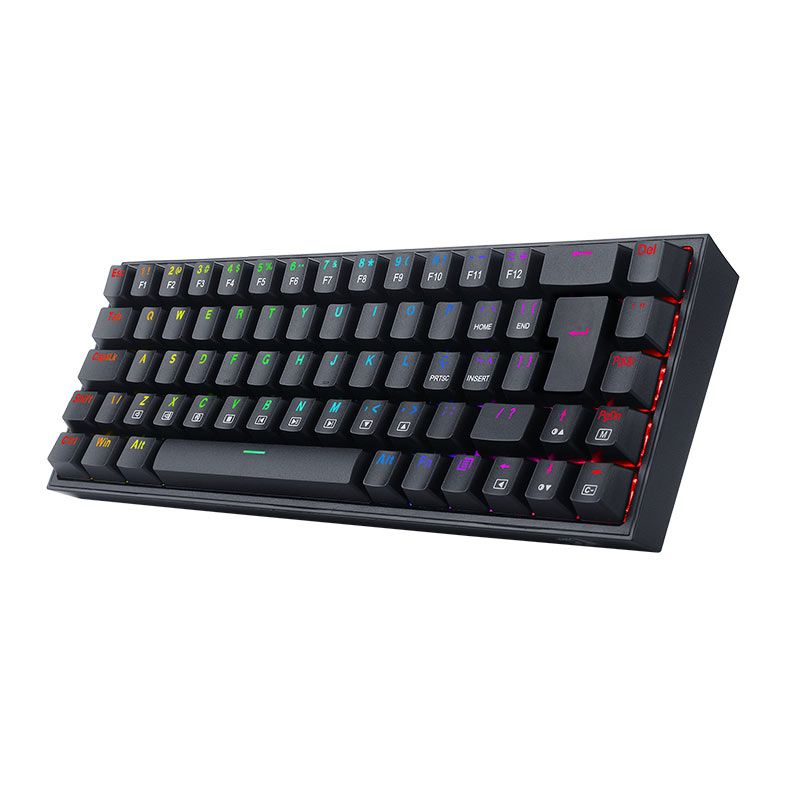 Teclado Mecanico Gamer Redragon Castor, RGB, Switch Marrom, Preto, K631-RGB-PT-BROWN