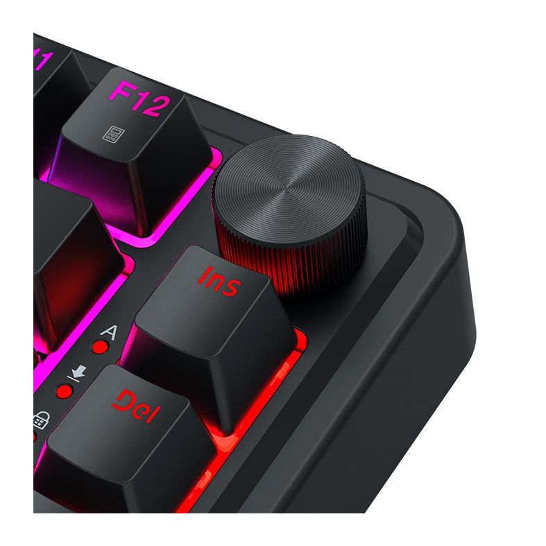 Teclado Magnetico Redragon Ucal, RGB, 75%, Switch Ultramag, USB-C, Preto, K673RGB-M