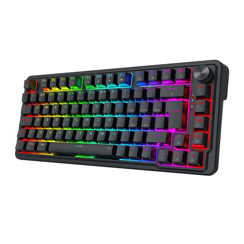 Teclado Magnetico Redragon Ucal, RGB, 75%, Switch Ultramag, USB-C, Preto, K673RGB-M