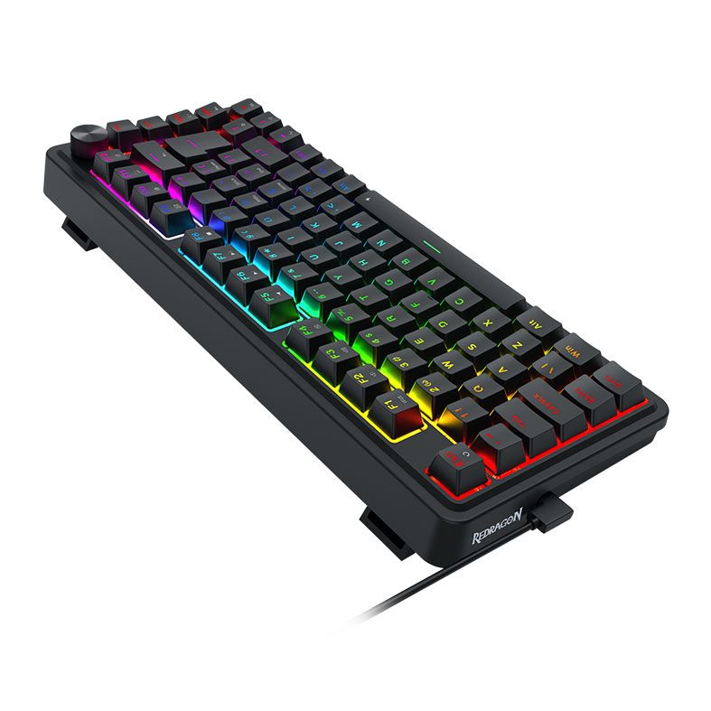 Teclado Magnetico Redragon Ucal, RGB, 75%, Switch Ultramag, USB-C, Preto, K673RGB-M
