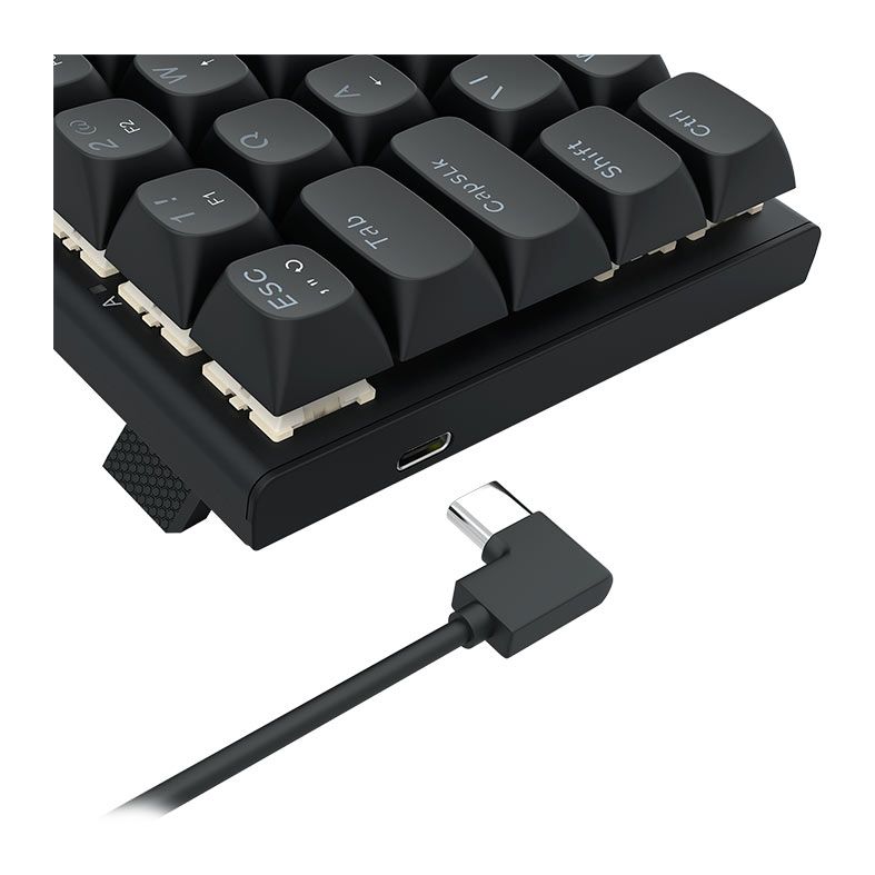 Teclado Magnetico Redragon Fidd, RGB, 60%, ABNT2, Switch Pink Linear, Preto, K683-RGB-PT