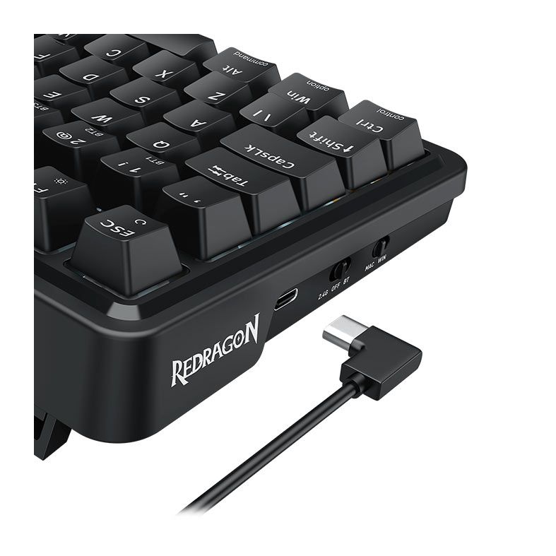 Teclado Mecanico Redragon Eisa Pro, RGB, ABNT2, Switch Mambo, Tri-Mode, Preto, K686-RGB-PRO-PT-MAMBO