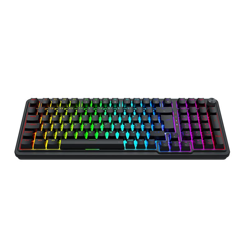 Teclado Magnetico Redragon Eisa, RGB, Compact, Rapid Trigger, ABNT2, Switch UltraMag Linear, Preto, K686RGB-M
