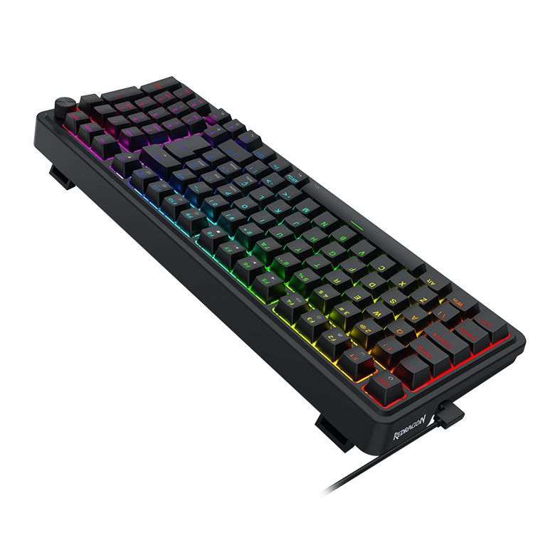 Teclado Magnetico Redragon Eisa, RGB, Compact, Rapid Trigger, ABNT2, Switch UltraMag Linear, Preto, K686RGB-M