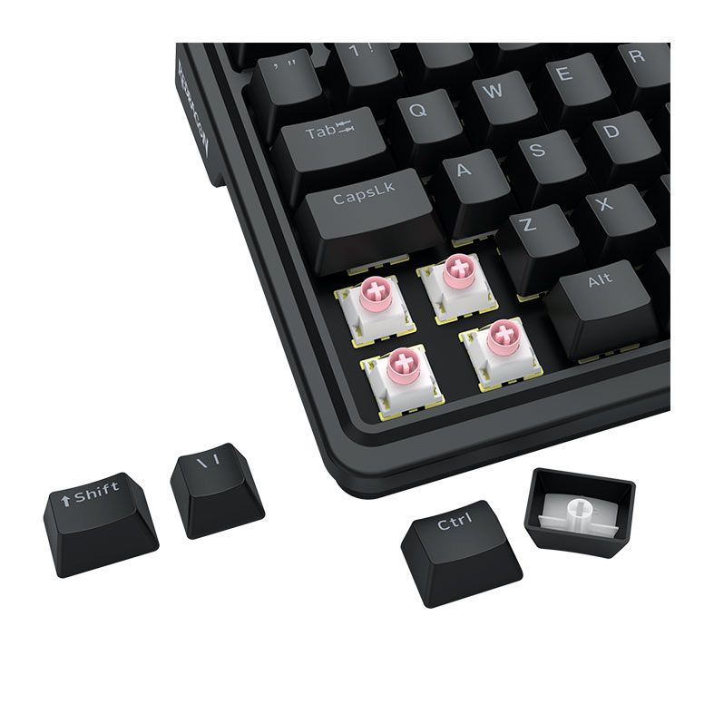 Teclado Magnetico Redragon Eisa, RGB, Compact, Rapid Trigger, ABNT2, Switch UltraMag Linear, Preto, K686RGB-M