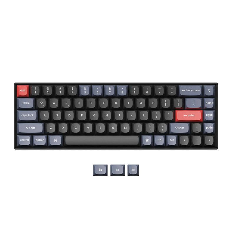 Teclado Mecanico Keychron K6 Pro, RGB, Wireless, Switch Vermelho, Preto e Azul, K6P-H1