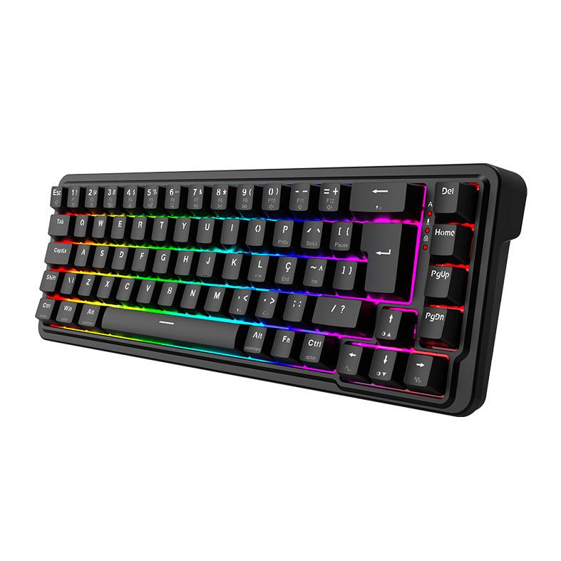Teclado Magnetico Redragon Nova, RGB, 65%, ABNT2, Switch UltraMag Linear, Preto, K709RGB-M
