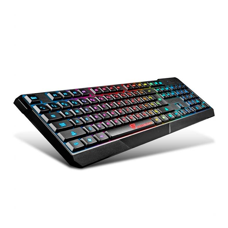 Teclado Gamer Motospeed K70L, Rainbow, Membrana, ABNT2, Preto, K70L