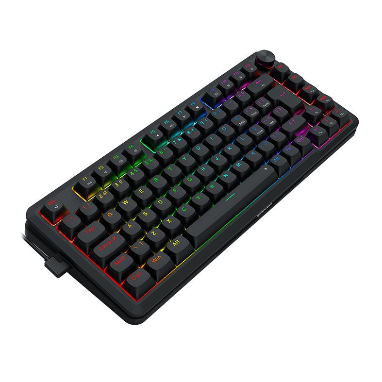 Teclado Magnetico Redragon Stormhunter, RGB, 75%, Rapid Trigger, ABNT2, Switch UltraMag Linear, Preto, K721RGB-M
