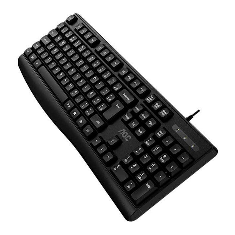 Teclado AOC KB120, ABNT, Preto, KB120-BK