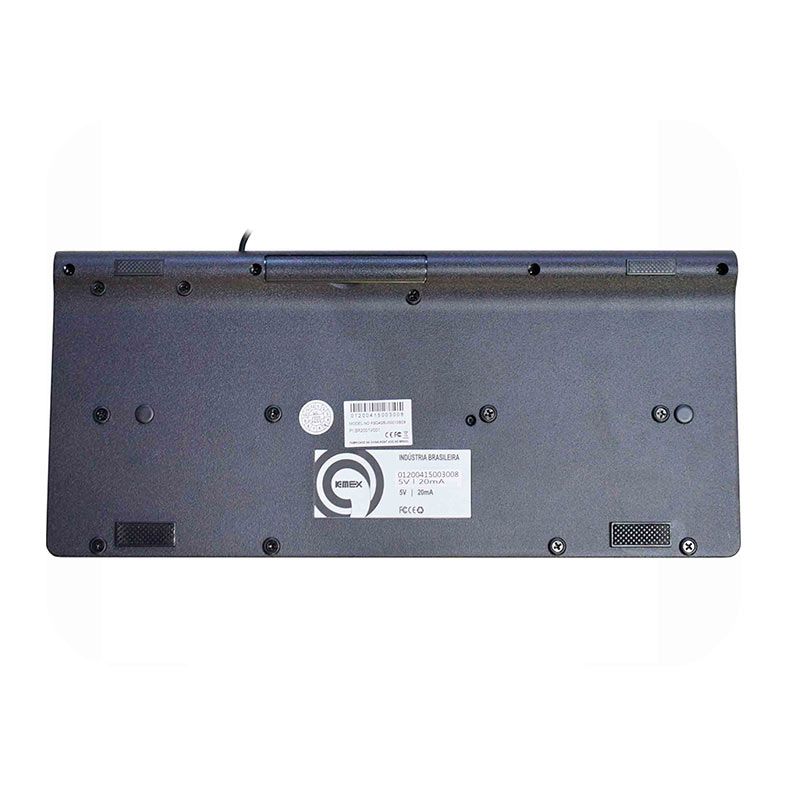 Teclado Membrana K-MEX KB-D428, ABNT2, USB, Preto, KBD428U00010B0X