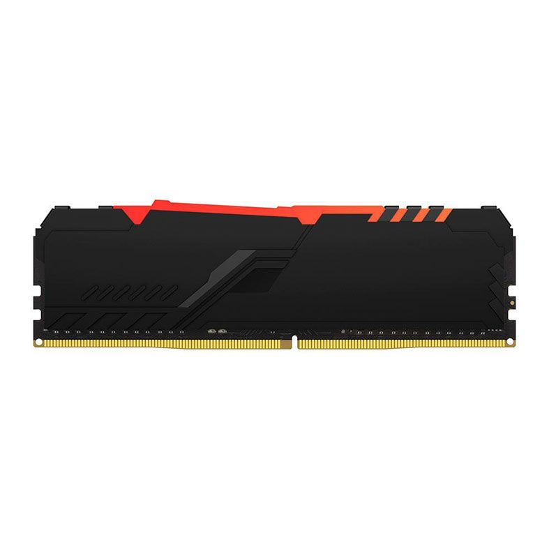 Memoria Kingston Fury Beast, RGB, 8GB (1x8GB), DDR4, 3000MHz, C15, Preto, KF430C15BBA/8