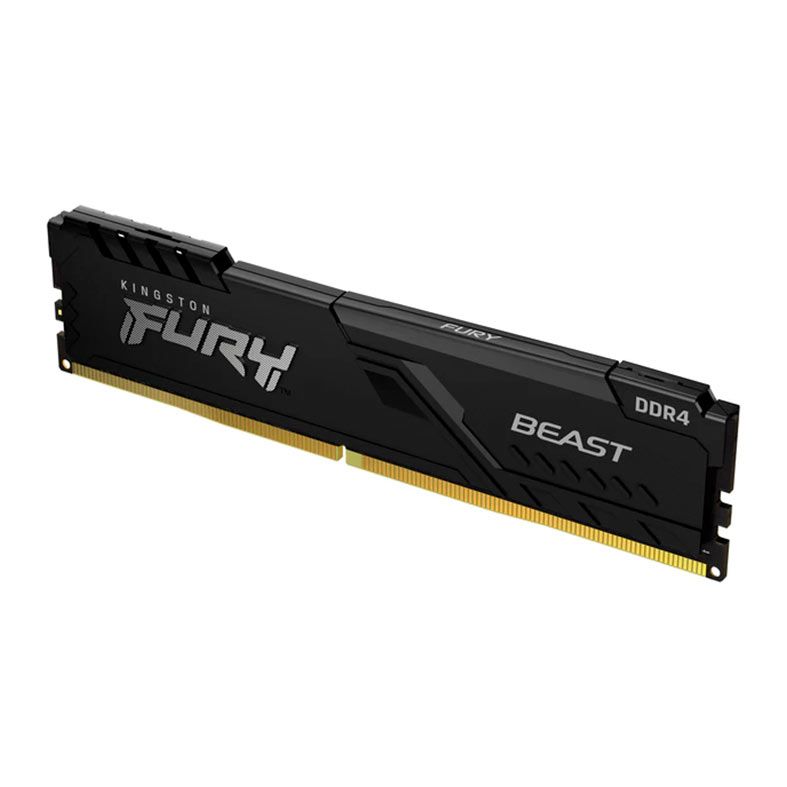 Memoria Kingston Fury Beast, 16GB (1x16GB), DDR4, 3200MHz, C16, Preto, KF432C16BB1/16