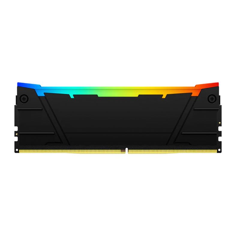 Memoria Kingston Fury Renegade, RGB, 64GB (2x32GB), DDR4, 3200MHz, C16, Preto e Cinza, KF432C16RB2AK2-64