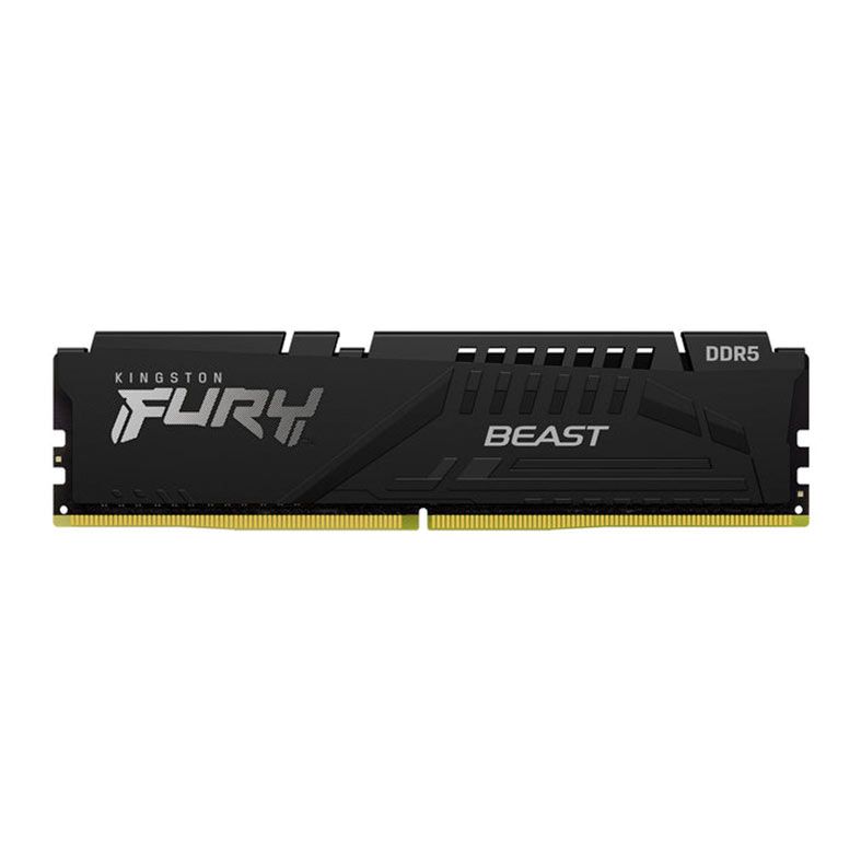 Memoria Kingston Fury Beast, 16GB (1x16GB), DDR5, 4800MHz, C38, Preta, KF548C38BB-16