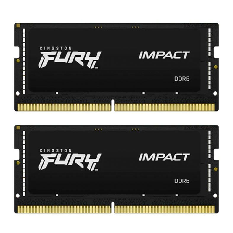 Memoria Para Notebook Kingston Fury Impact, 64GB (2x32GB), DDR5, 5600MHz, C40, KF556S40IBK2-64