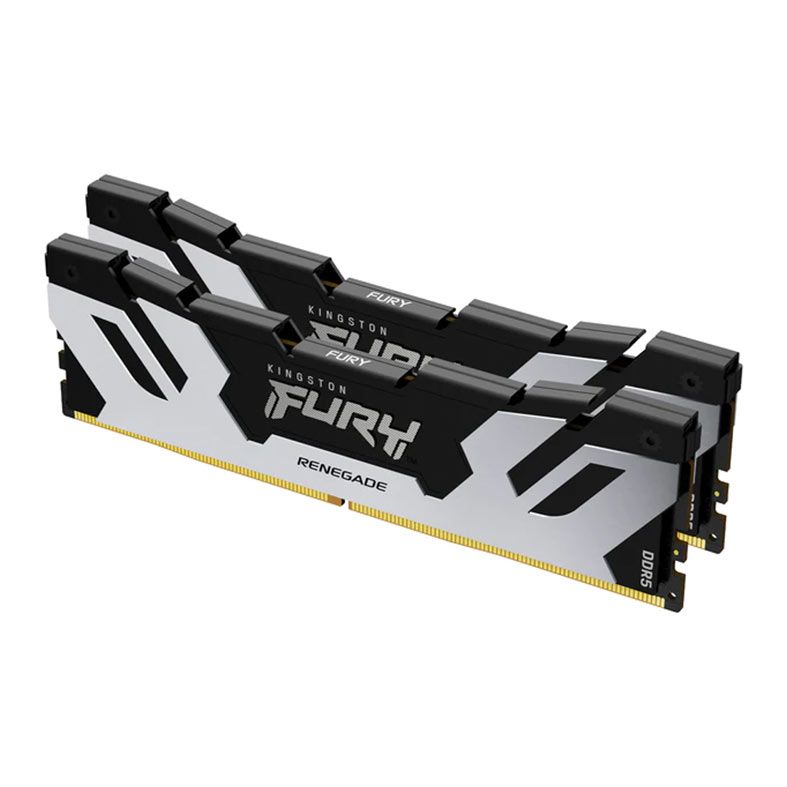 Memoria Kingston Fury Renegade, 32GB (2x16GB), DDR5, 6000MHZ, C32, Preta e Prata, KF560C32RSK2-32