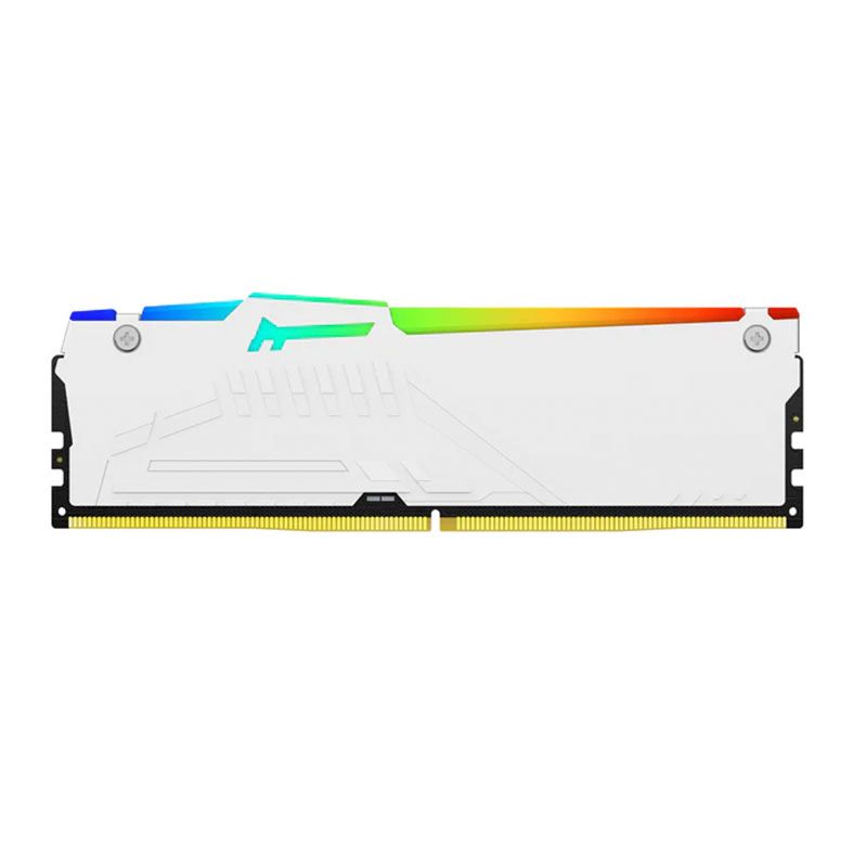 Memoria Kingston Fury Beast, RGB, 32GB (1x32GB), DDR5, 6000MHz, C40, Branco, KF560C40BWA-32