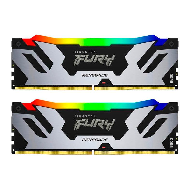 Memoria Kingston Fury Renegade, RGB, 96GB (2x48GB), DDR5, 6400MHz, CL32, KF564C32RSAK2-96