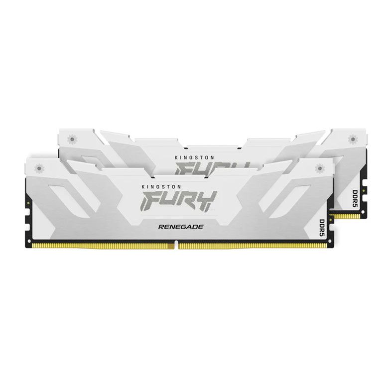 Memoria Kingston Fury Renegade, 32GB (2x16GB), DDR5, 8000MHz, C38, Branco, KF580C38RWK2-32