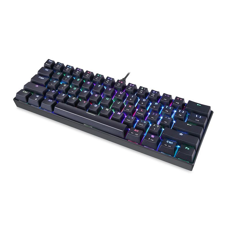 Teclado Mecanico Motospeed CK61, RGB, Switch Azul, Preto, KG-CK61-BK-BL-ABNT2
