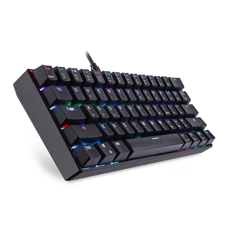 Teclado Mecanico Motospeed CK61, RGB, Switch Azul, Preto, KG-CK61-BK-BL-ABNT2