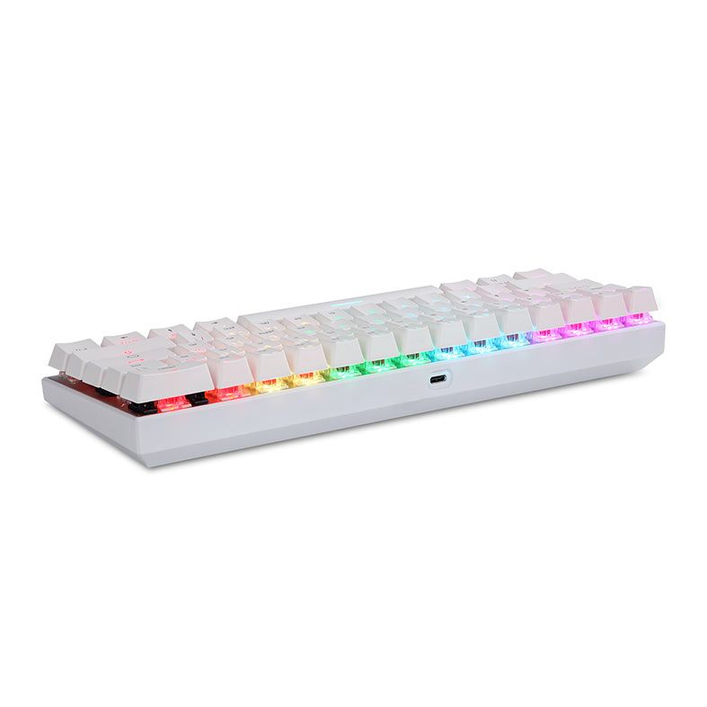 Teclado Mecanico Gamer Motospeed SK62, RGB, Switch Vermelho, Branco, KG-SK62-WH-RD-WW