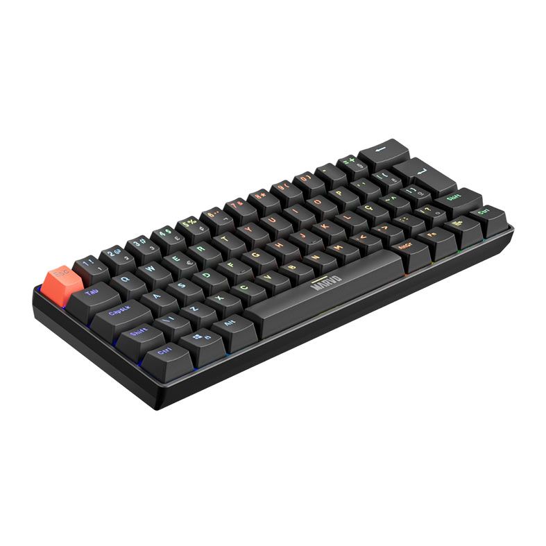 Teclado Mecanico Marvo Saber 61, RGB, ABNT2, Switch Vermelho, Preto, KG933G-BK