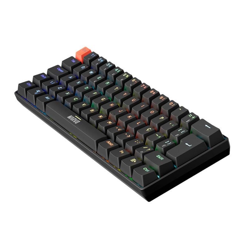 Teclado Mecanico Marvo Saber 61, RGB, ABNT2, Switch Vermelho, Preto, KG933G-BK