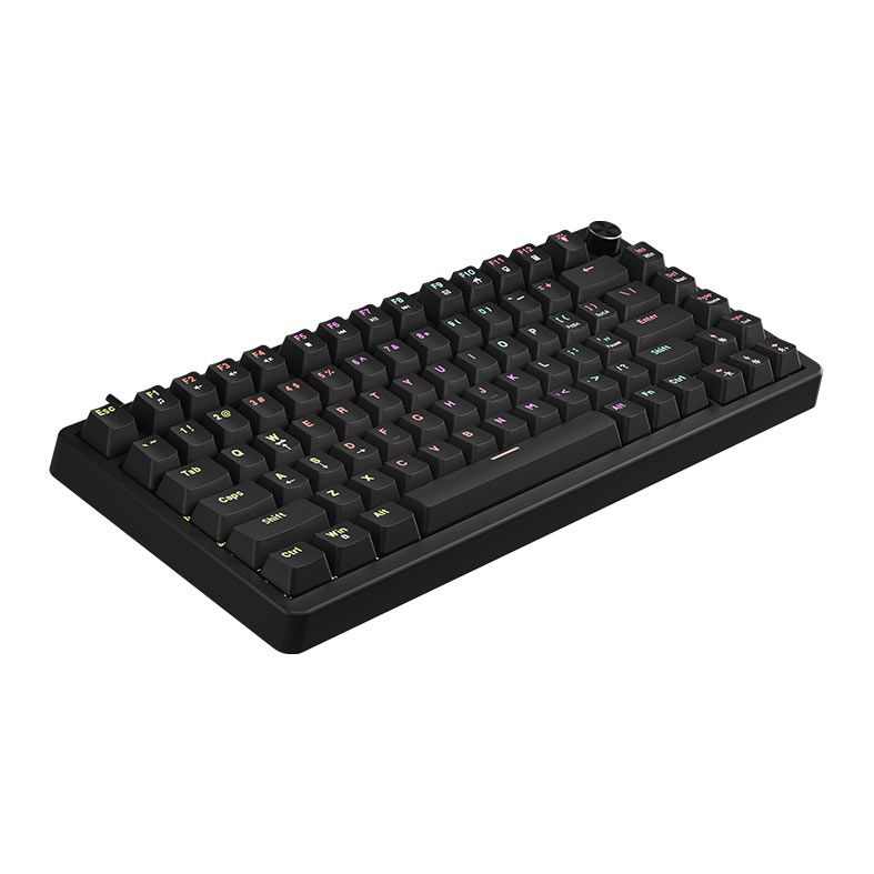 Teclado Mecanico Marvo Arma 82, Rainbow, Switch TNT Peach Linear, Preto, KG936
