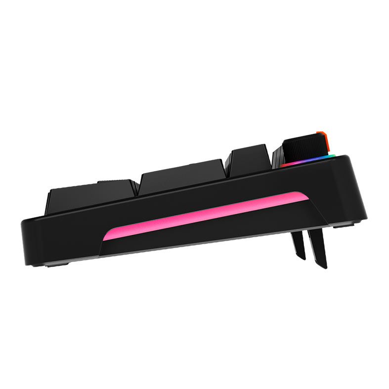 Teclado Mecanico Marvo Arma 98, Rainbow, Switch TNT Peach Linear, Preto, KG937