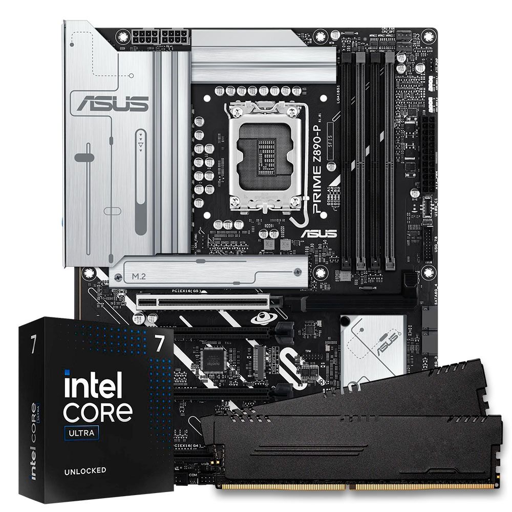 Pichau Kit Upgrade, Intel Core Ultra 7 265KF, Z890 DDR5, 16GB