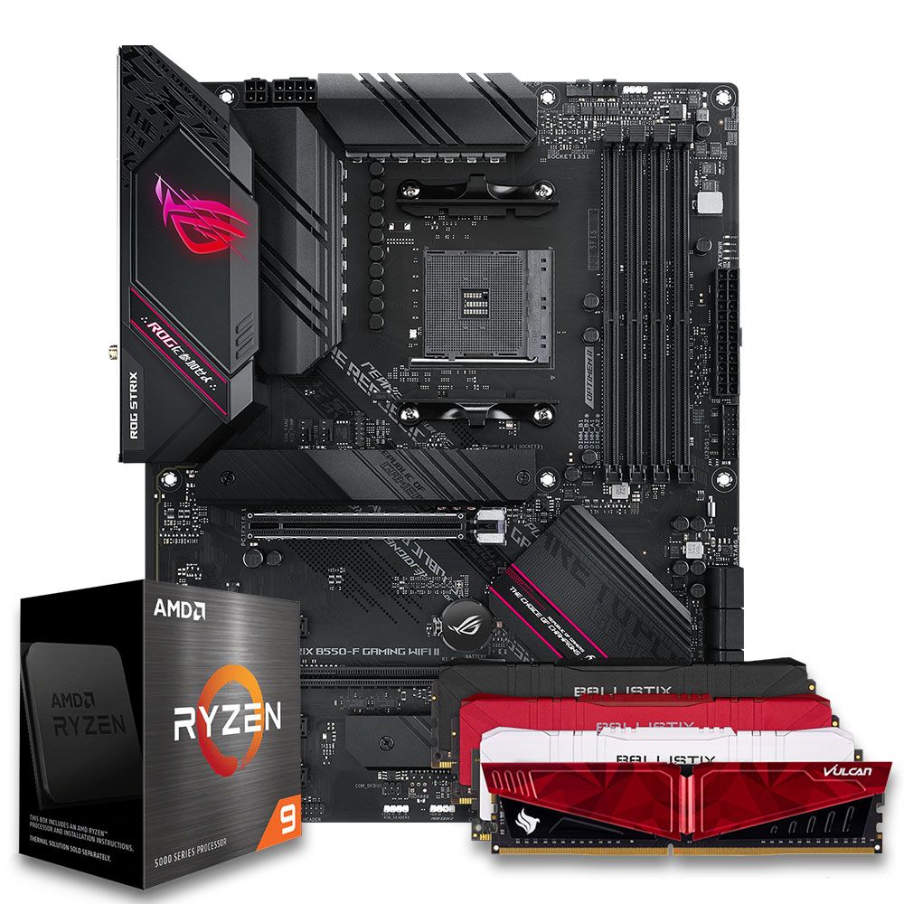 Pichau Kit upgrade, AMD Ryzen 9 5900XT, B550 DDR4, 16GB