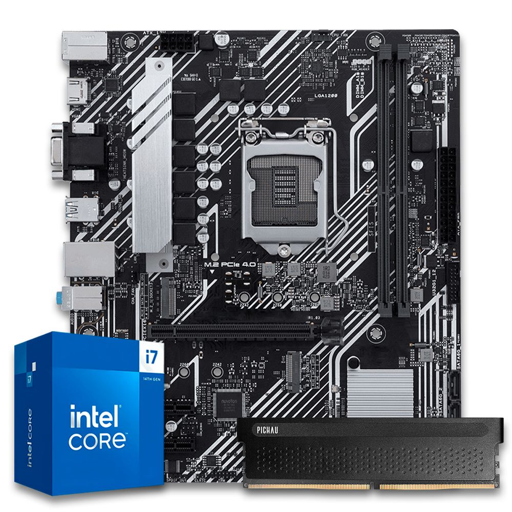 Pichau Kit Upgrade, Intel i7-12700F, B760M DDR5, 16GB DDR5