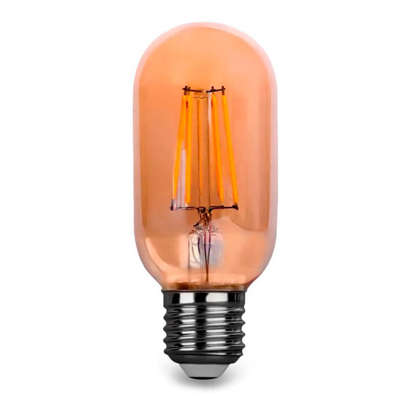 Kit 5 Lâmpadas de Filamento LED Flite T45 Vintage 4W E27 2200K