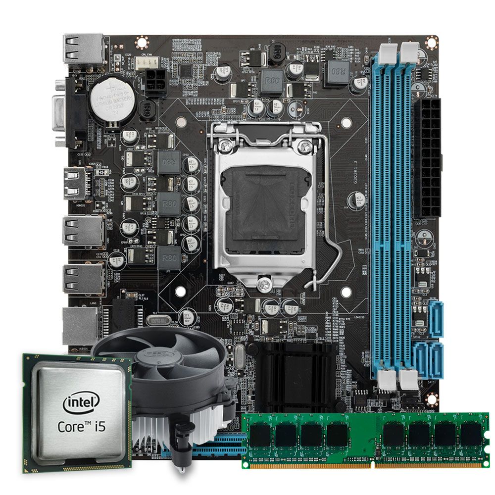 Kit Upgrade Pichau, Intel Core i5-4590S, TGT H81 DDR3, 8GB DDR3 Cooler