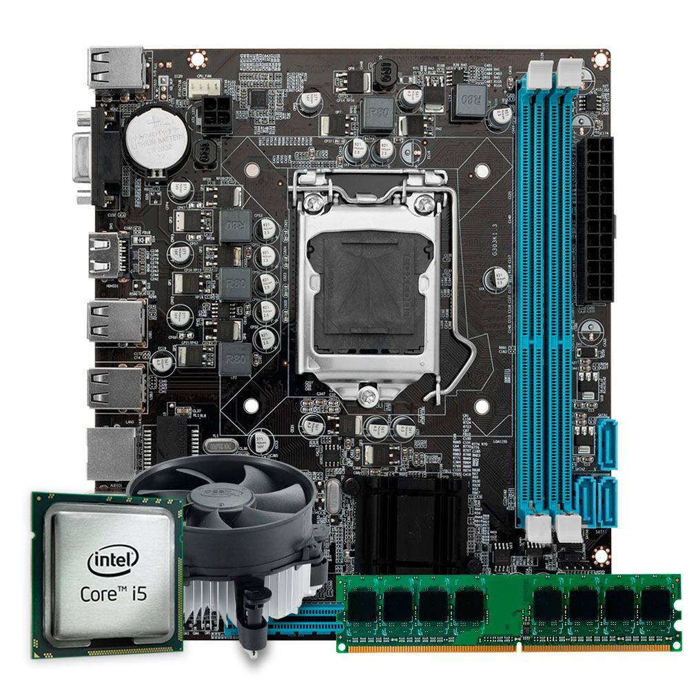 Kit Upgrade Pichau, Intel Core i5-4590T, TGT H81 DDR3, 8GB DDR3 Cooler