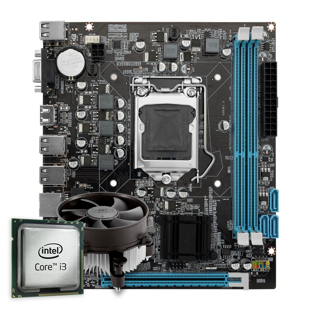 Pichau Kit, Intel Core i3-3240 , H61 DDR3