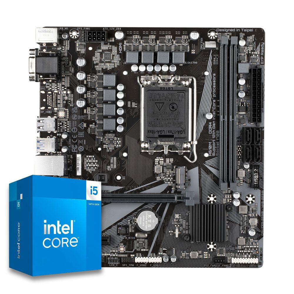 Pichau Kit Upgrade, Intel i5-14400F, H610M DDR4
