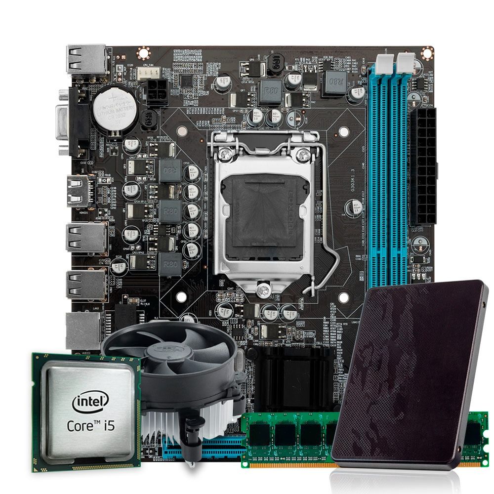Kit Upgrade Pichau, Intel Core i5-4460, TGT H81 DDR3, 8GB, SSD 240GB, Cooler