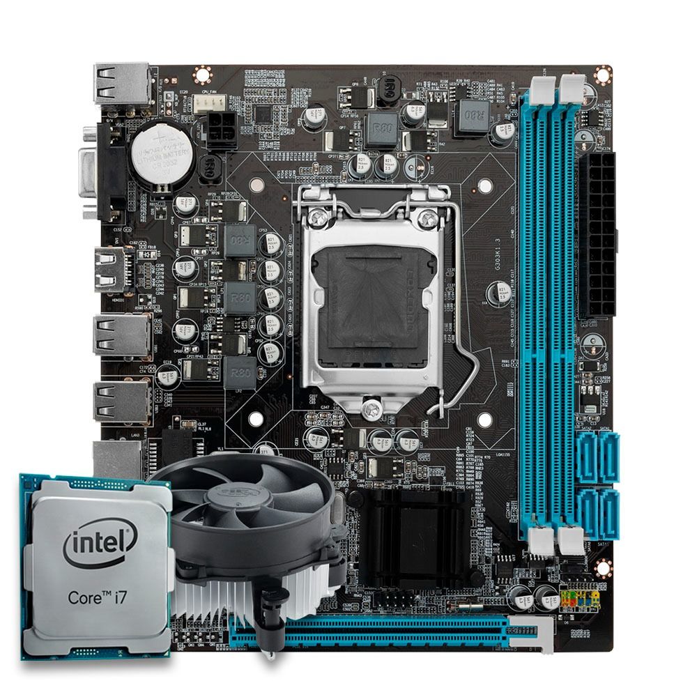 Kit Upgrade Pichau, Intel Core i7-4770S, H81 DDR3, Cooler