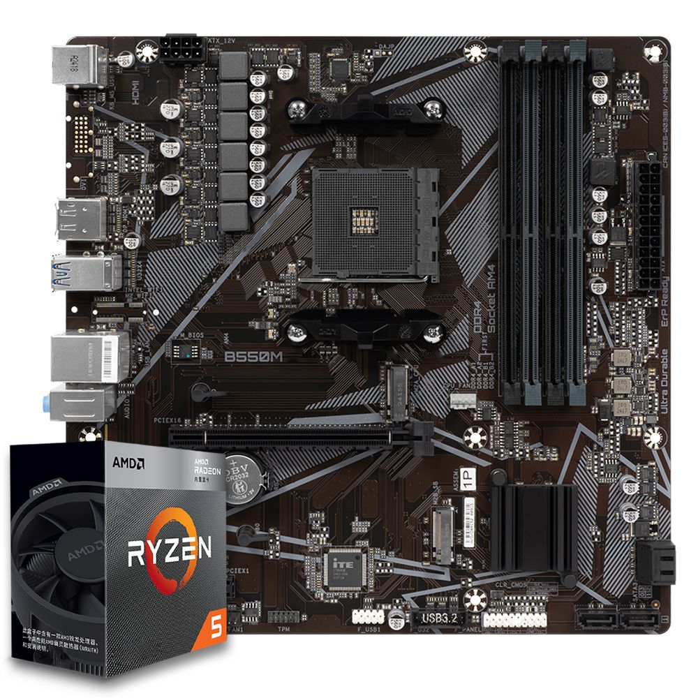 Pichau Kit upgrade, AMD Ryzen 5 3400G, B550M DDR4