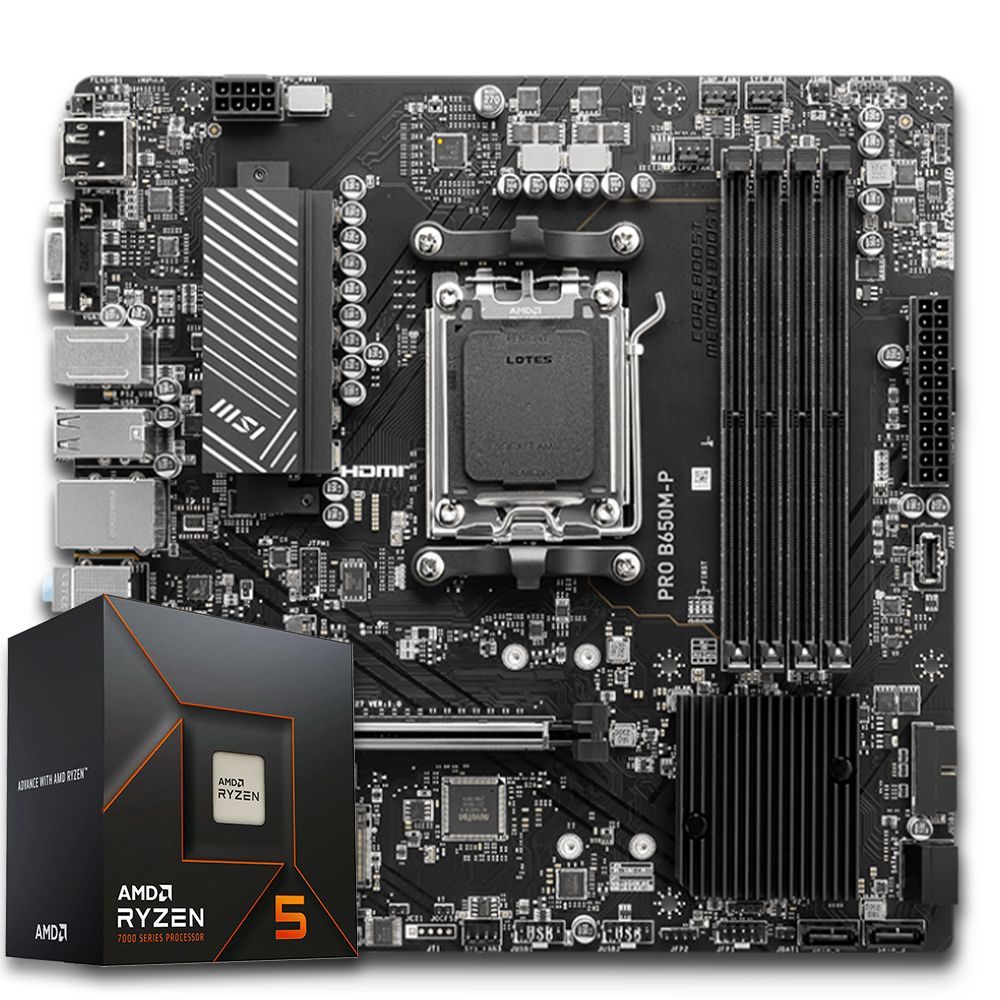 Pichau Kit upgrade, AMD Ryzen 5 7600, B650M DDR5