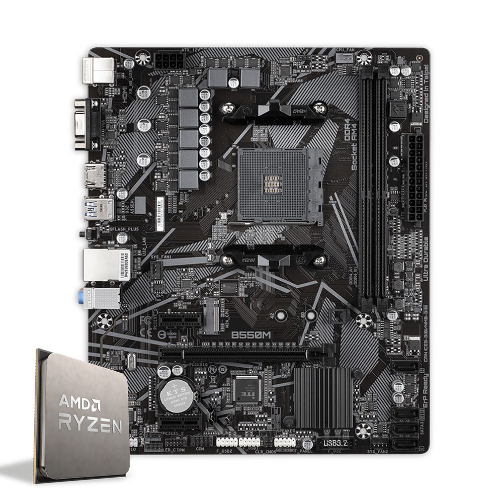 Pichau Kit upgrade, AMD Ryzen 5 5600, B550M DDR4