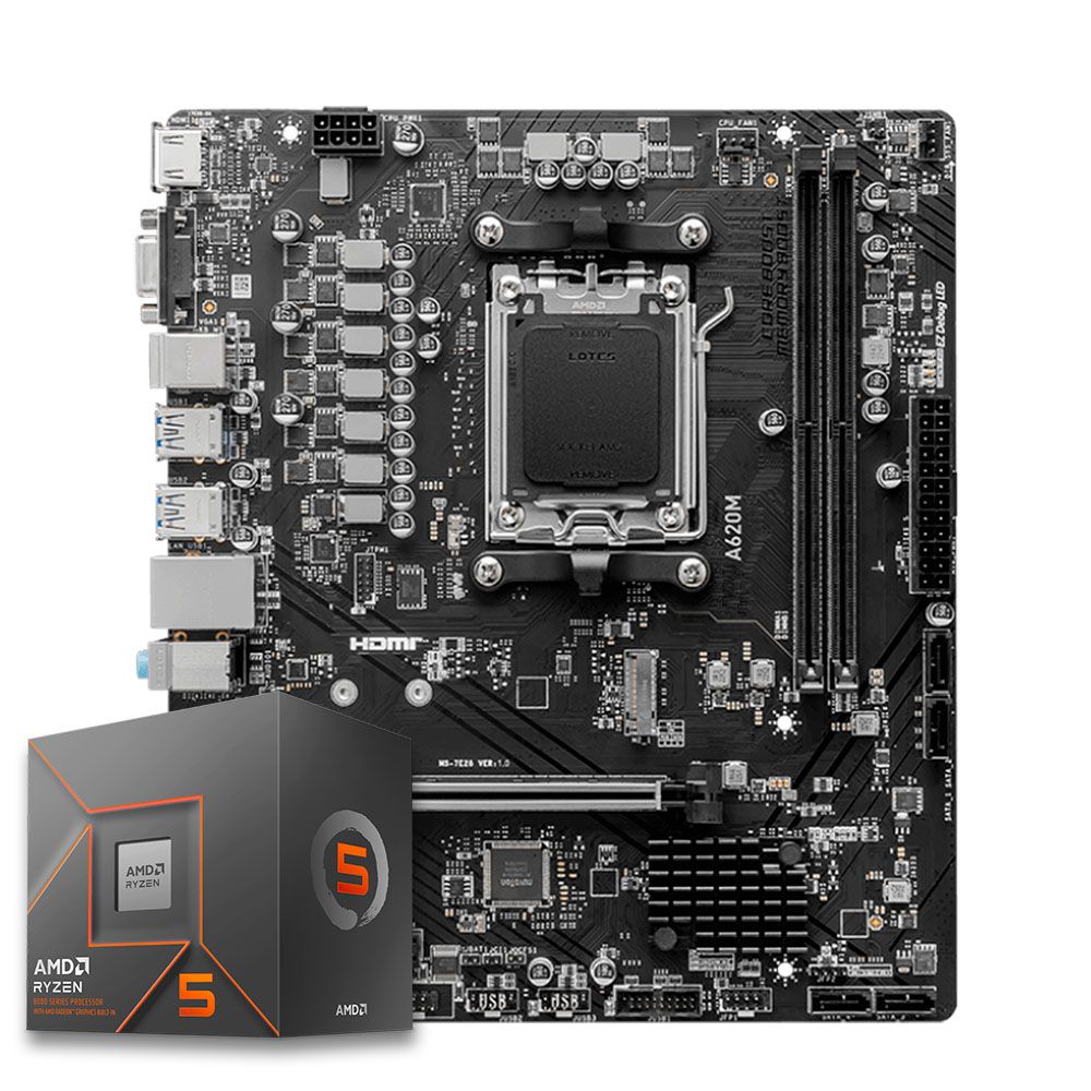Pichau Kit upgrade, AMD Ryzen 5 8600G, A620M DDR5