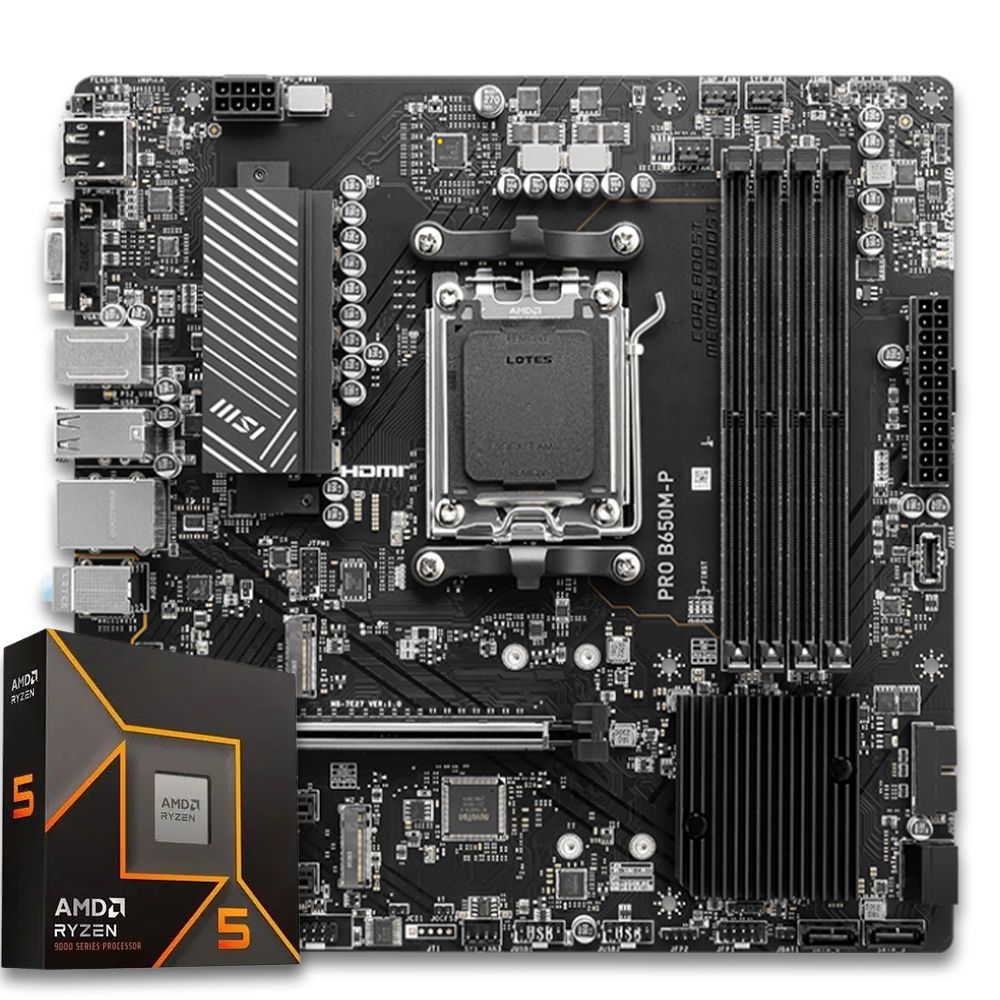 Pichau Kit upgrade, AMD Ryzen 5 9600X, B650M DDR5