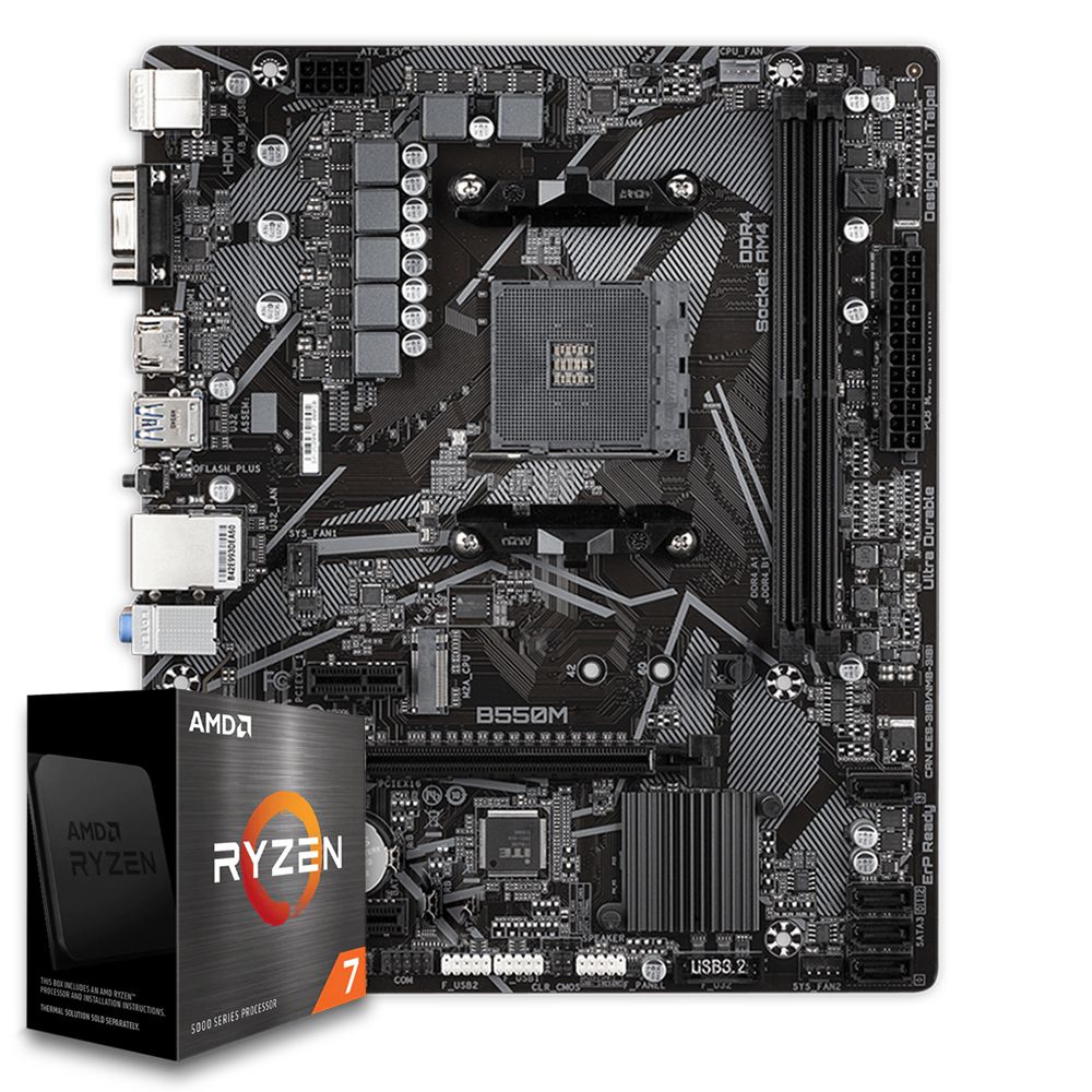 Pichau Kit upgrade, AMD Ryzen 7 5700X, B550M DDR4 | Pichau