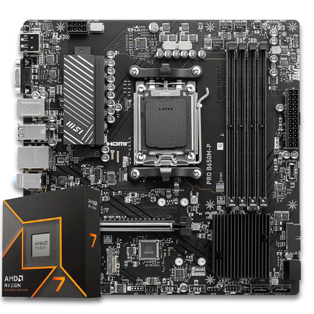 Pichau Kit upgrade, AMD Ryzen 7 9700X, B650M DDR5