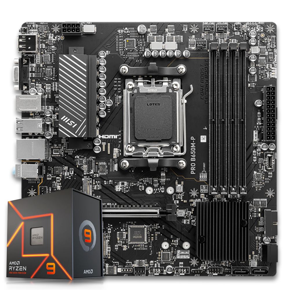 Pichau Kit upgrade, AMD Ryzen 9 7900, B650M DDR5