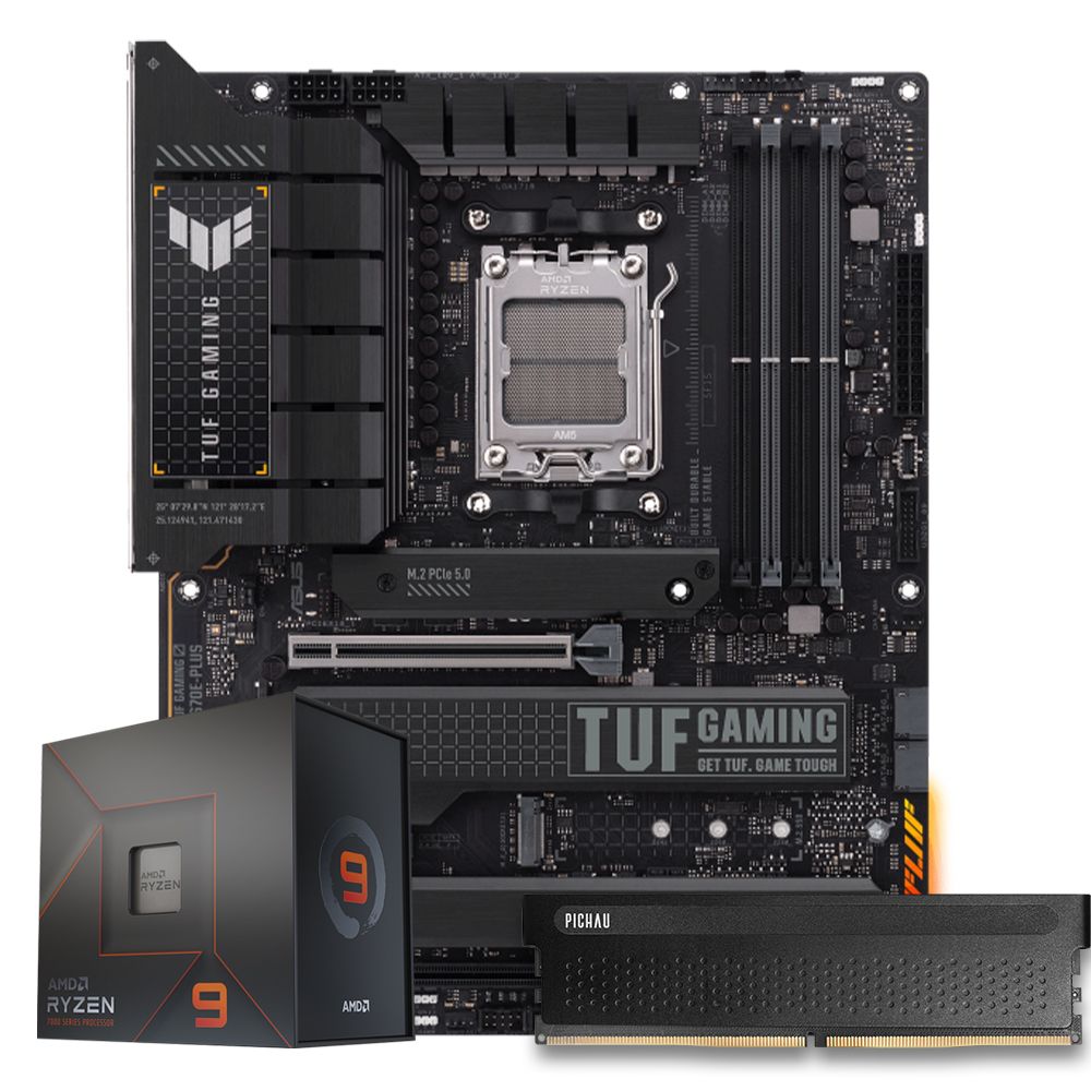 Pichau Kit Upgrade, AMD Ryzen 9 7900X, X670 DDR5, 16GB